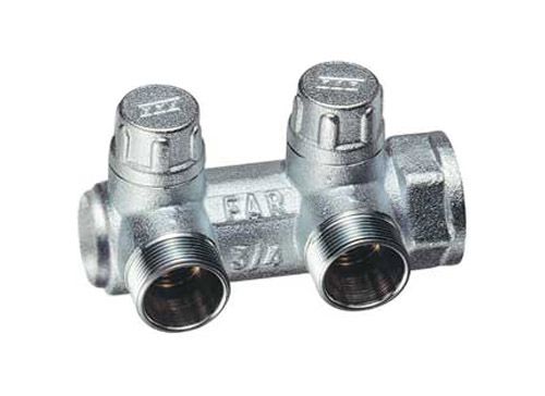 

Far Запорный концевой коллектор ВР 3/4" с 2 отводами 1/2" FK 3859 3412