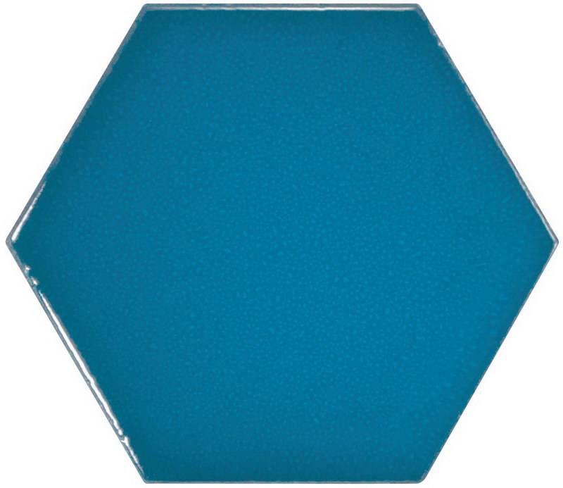 

Керамическая плитка Equipe Scale Hexagon Electric Blue Настенная 10,7x12,4