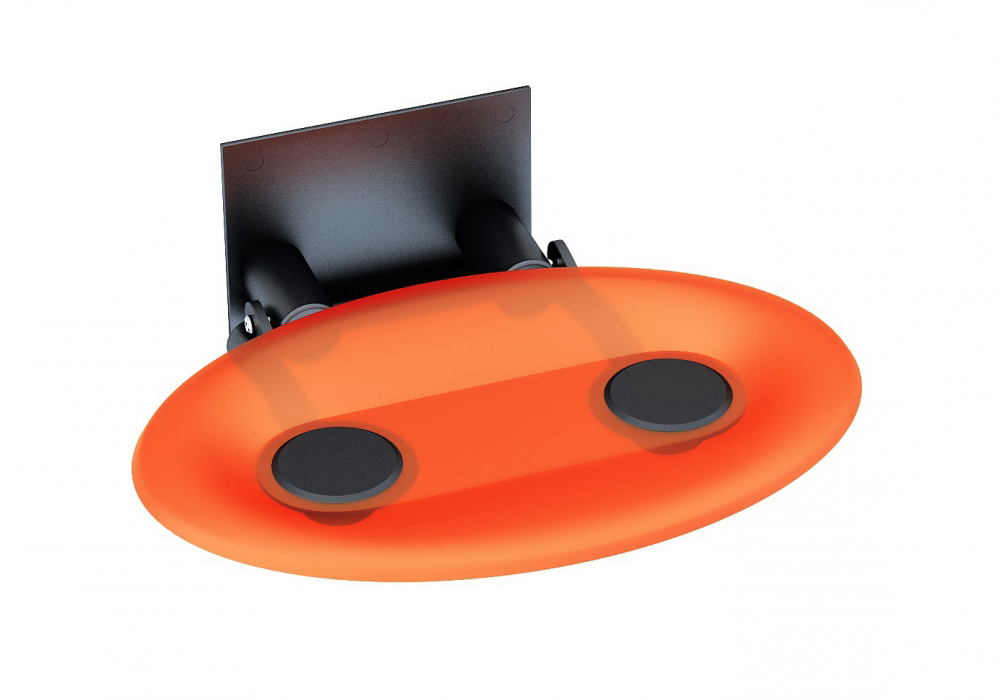 

Универсальное сиденье для душа Ravak OVO-P-Orange/Black B8F0000044