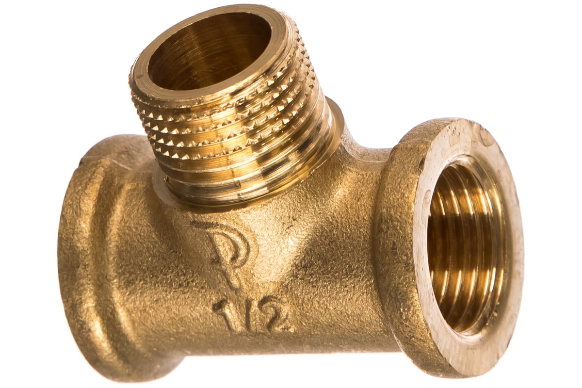 Elsen Тройник ВНВ 1/2", 1/2", 1/2" латунь равнопроходной
