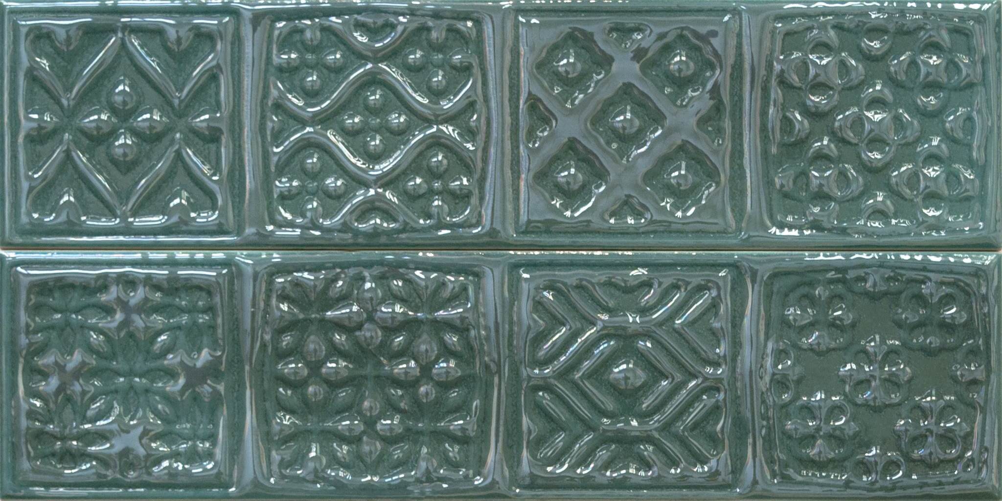 

Керамическая плитка Cifre Opal Composicion Rodia Emerald декор 15x30