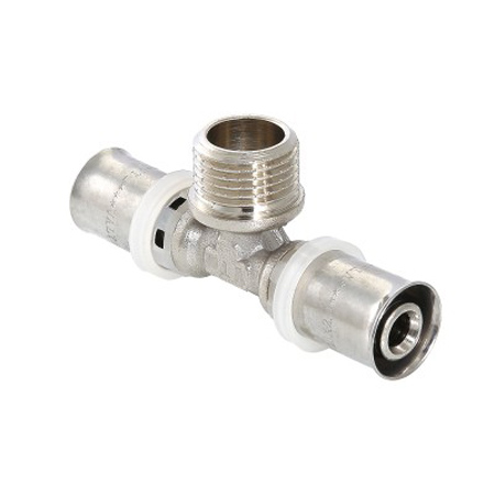 

Пресс-фитинг тройник с переходом на наружную резьбу Valtec 32 х 3/4" х 32