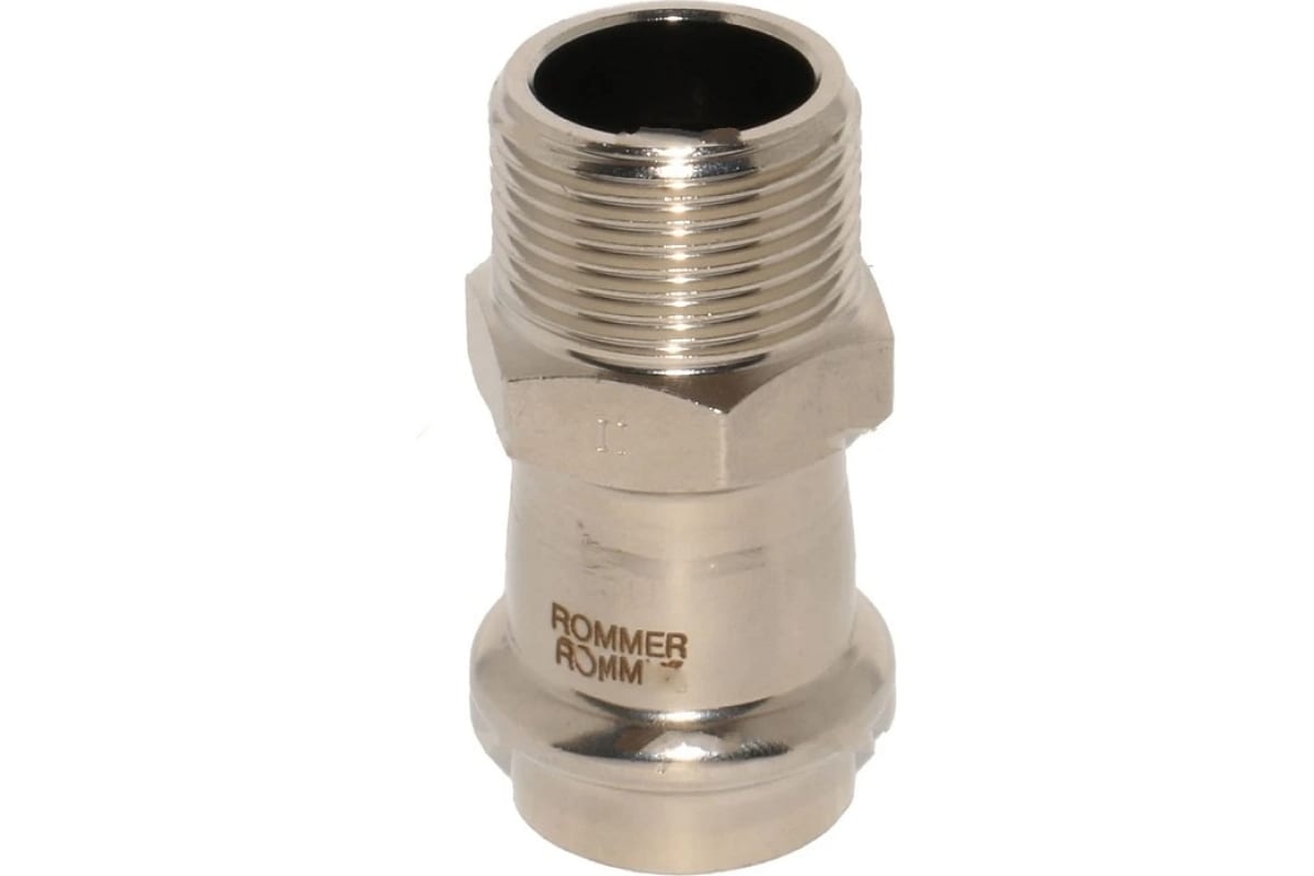 Переходник из нержавеющей стали Rommer ВПр-НР 18х3/4