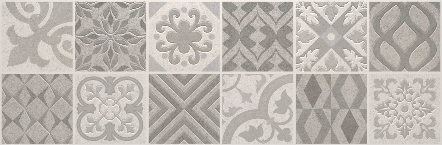 

Керамическая плитка Benadresa Reine Mosaico Vintage Silver Настенная 30x90