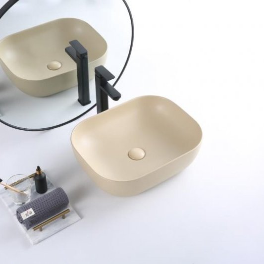 Раковина BelBagno 50 бежевый матовый BB1302-H316