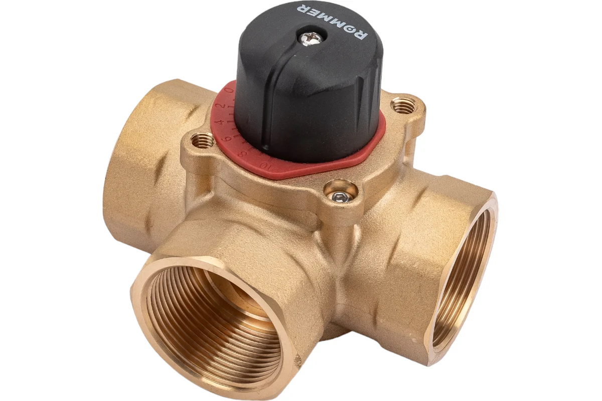 ROMMER 3-х ходовой смесительный клапан 1 1/2" KVs 25