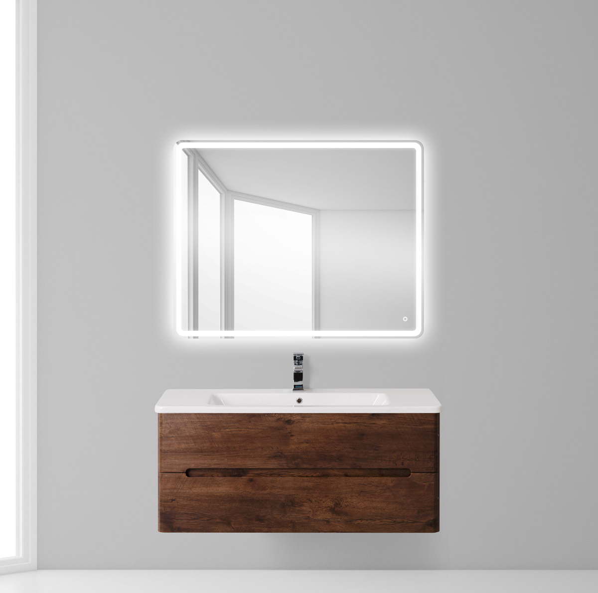 

База под раковину Belbagno LUXURY подвесная 105 LUXURY-1050-2C-SO-RW-P Rovere Moro