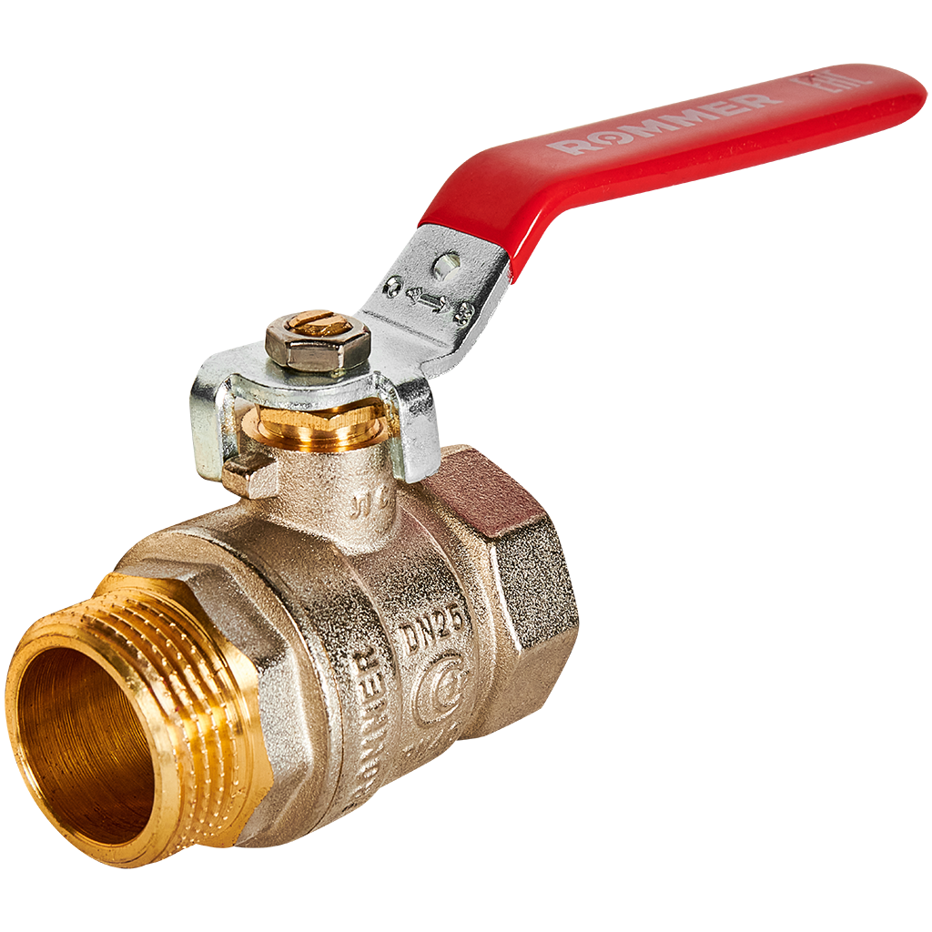 Rommer шаровой кран 1" ВН/НР, ручка рычаг RBV-0002-2210325