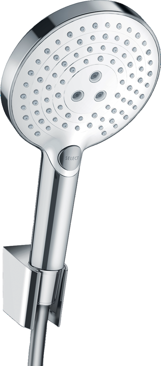 

Душевой набор Hansgrohe Raindance Select E 120 с держателем и шлангом 160 см 26721400
