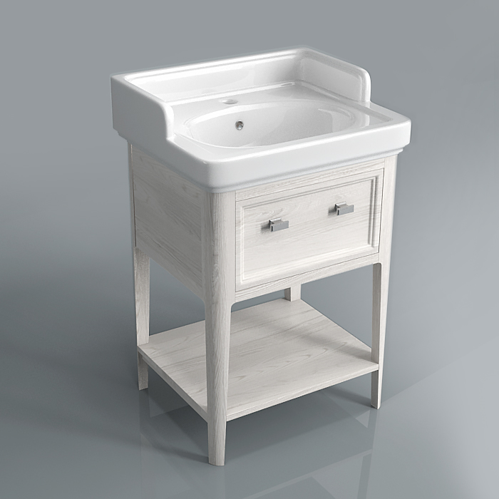 

Тумба под умывальник Kerama Marazzi Provence напольная 60 PR.60\WHT белый/декапе