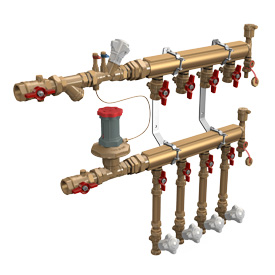 Giacomini Узел коллекторный тип В-3, 1"1/4 x 3/4"/9 (DN50) GE553Y959
