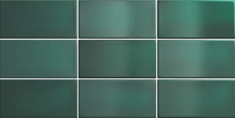 

Керамическая плитка Equipe Crackle 25033 Esmerald Green Настенная 7,5x15
