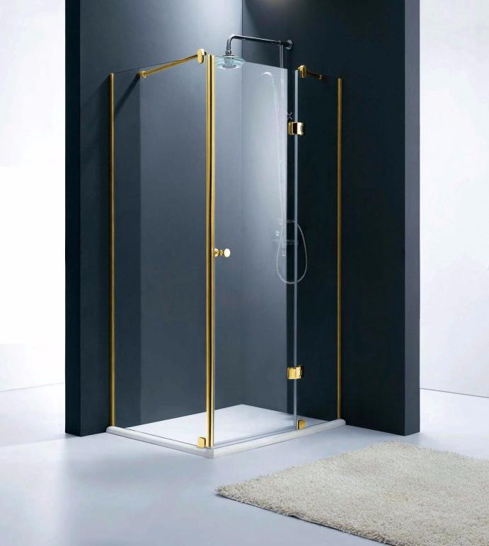 

Душевое ограждение Sturm Arena золото 1000х800х1900 Right
