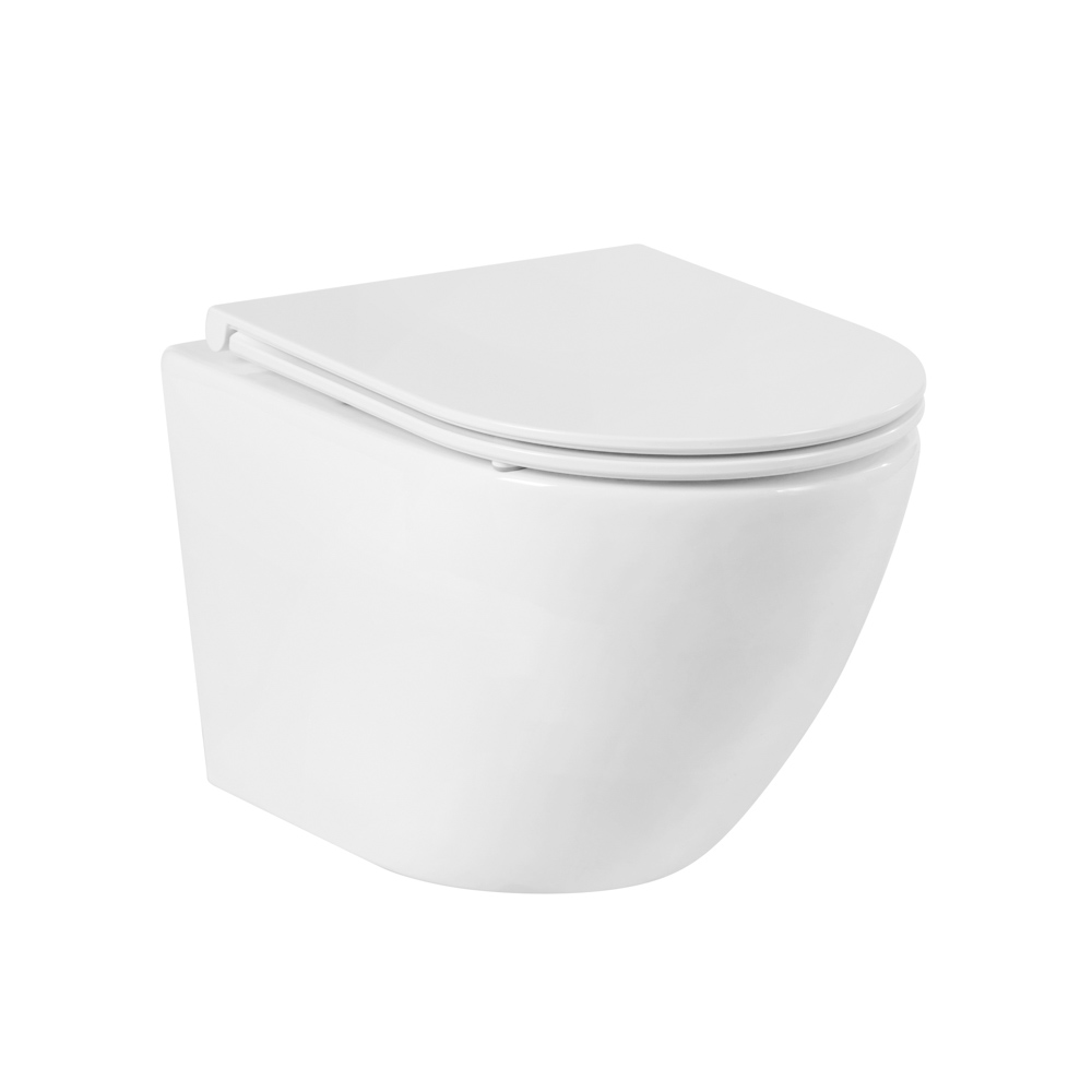 Унитаз подвесной BelBagno с сиденьем микролифт Sfera-R BB046CHR+BB105SC