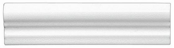 

Керамическая плитка Adex Modernista ADMO5166 Moldura Italiana PB C/C Blanco бордюр 5x15