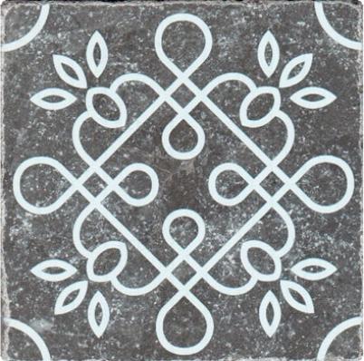 

Плитка Мрамор Stone4Home Marble Black Motif №1 декор 10х10