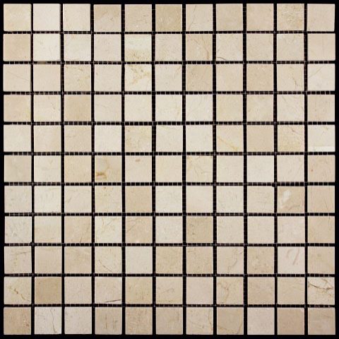 

Мраморная мозаика Natural Adriatica M025-25P (Crema Marfil) (2,5х2,5) 30,5х30,5