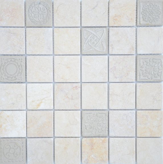 

Мозаика Caramelle Mosaic Art Stone Botticino Mat (4,8x4,8) 30x30