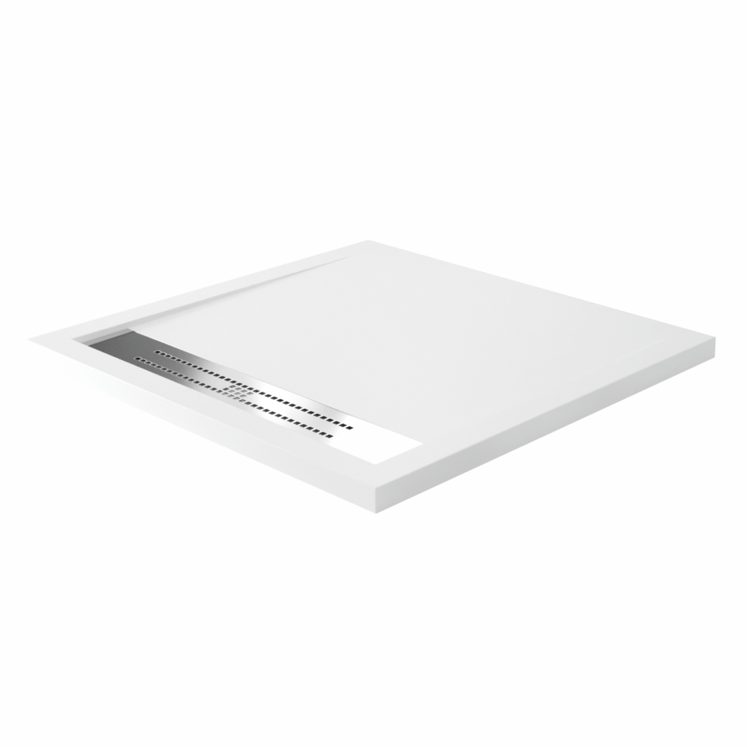 Душевой поддон WasserKRAFT Mindel 900x900x40 белый матовый 85T03 (декоративная накладка в комплекте)