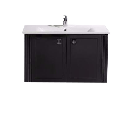 

База под раковину BelBagno ATRIA 860 с распашными дверцами Nero Laccato Lucido