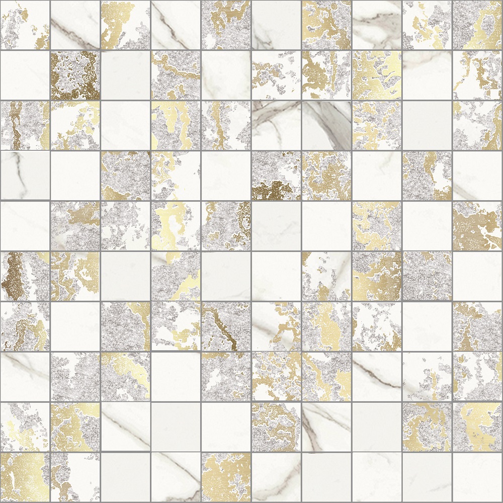 

Керамогранит Del Conca Boutique Mosaico Lux Calacatta HBO 20 (2,7x2,7) мозаика 30x30