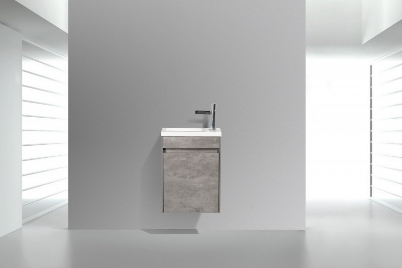 Тумба под раковину 46 подвесная BELBAGNO Pietra Mini Stucco Cemento PIETRA MINI-460-1A-SO-SCM-L