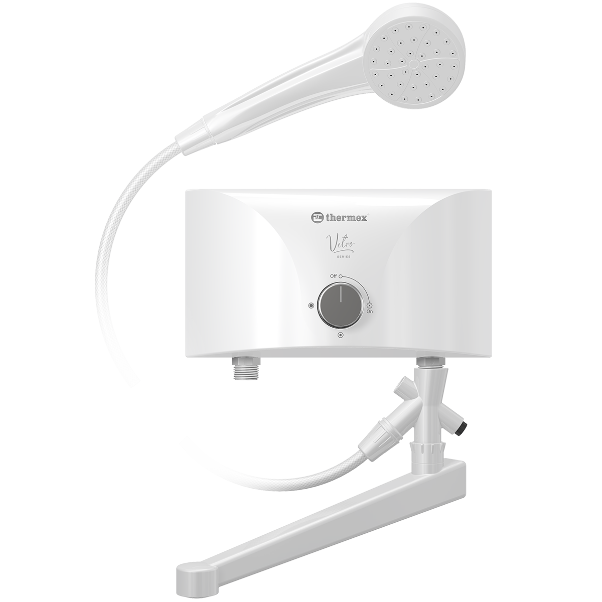 Проточный водонагреватель Thermex Vetro 5500 combi
