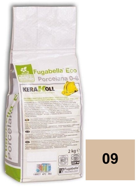 

Затирка Kerakoll Fugabella Eco Porcelana цементная 09 Caramel 2кг