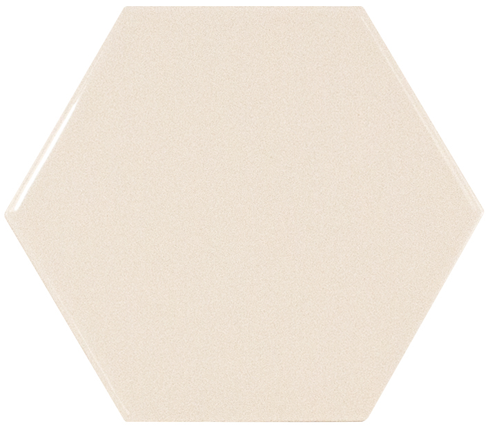 

Керамическая плитка Equipe Scale 21914 Hexagon Cream Настенная 10,7x12,4