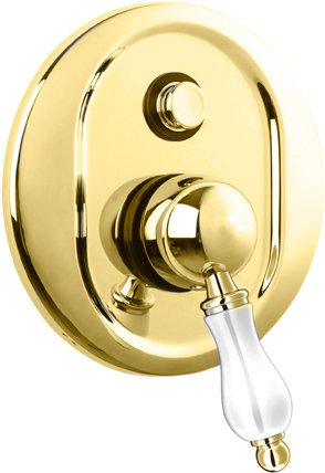 

Встраиваемый двухпозиционный смеситель для душа Cezares Venezia золото, ручка белая VENEZIA-VDIM-03/24-Bi