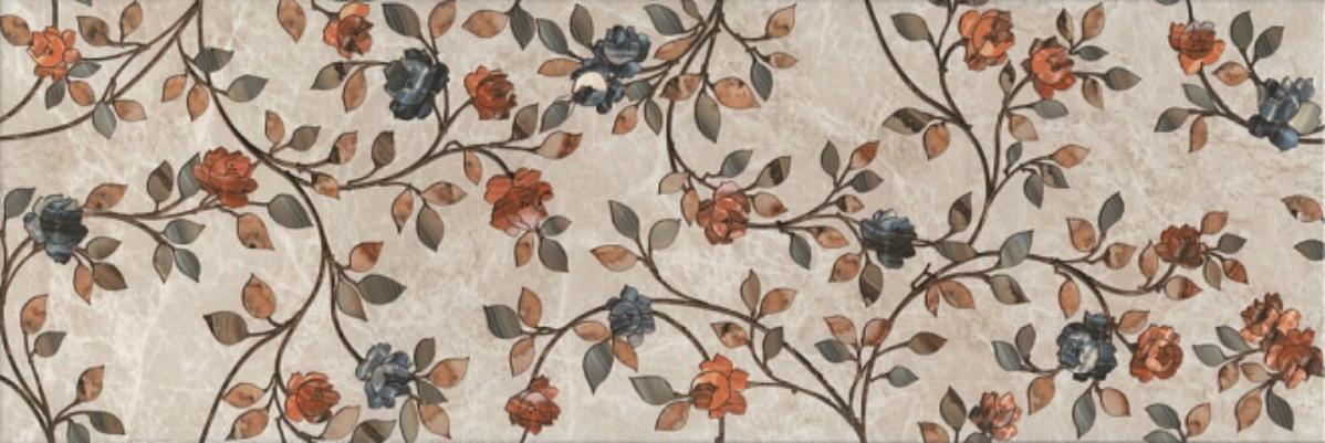 

Керамическая плитка Kerama Marazzi Гран-Виа VT/A26/13083R цветы обрезной декор 30x89,5