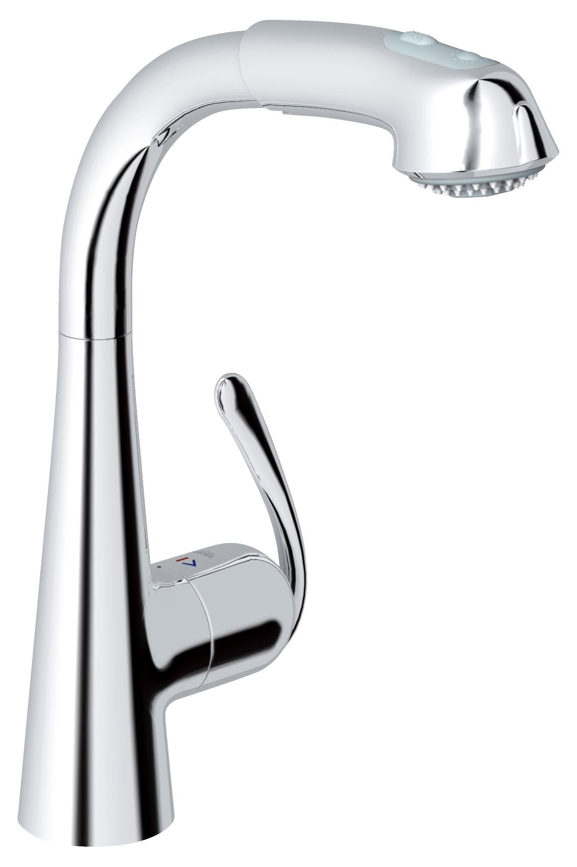 

Смеситель для кухни Grohe Zedra с выдвижным изливом/лейкой 32553000