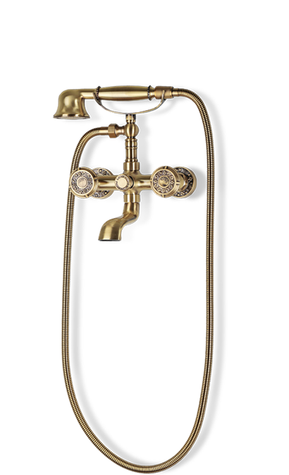 

Смеситель для ванны и душа Bronze de Luxe короткий излив (11см) 10119
