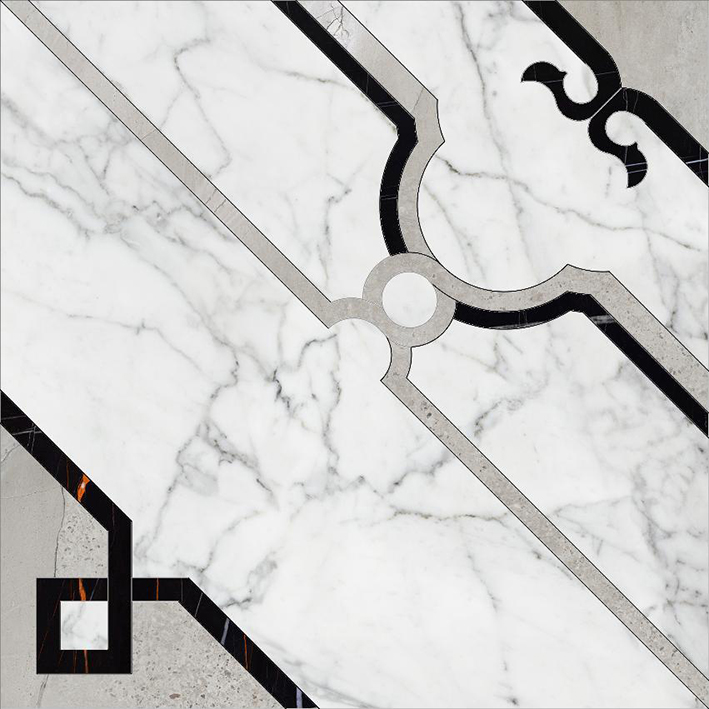 

Керамогранит Kerranova Marble Trend Декор K-1000/MR/d01-cut/60x60 Carrara
