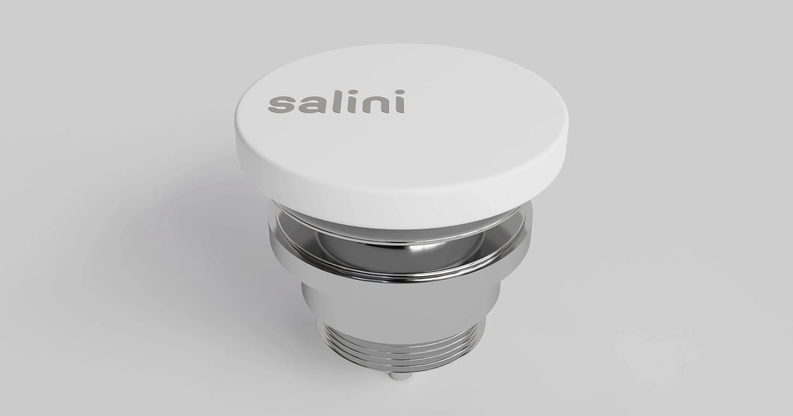 Донный клапан для раковины Salini D604 S-stone белый матовый 166302M