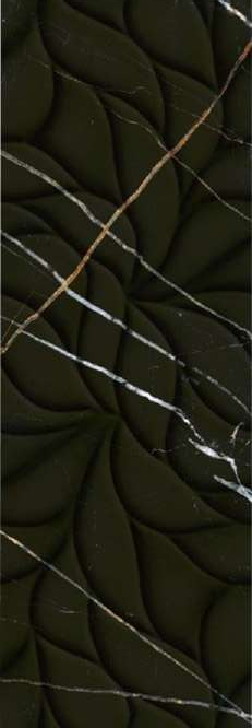 Керамическая плитка Eletto Ceramica Black & Gold Struttura настенная 24,2х70