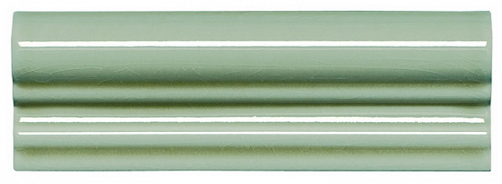 

Керамическая плитка Adex Modernista ADMO5169 Moldura Italiana PB C/C Verde Claro бордюр 5x15
