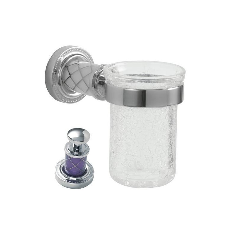 Стакан Boheme MURANO CHROME фиолетовое 10904-V-CR