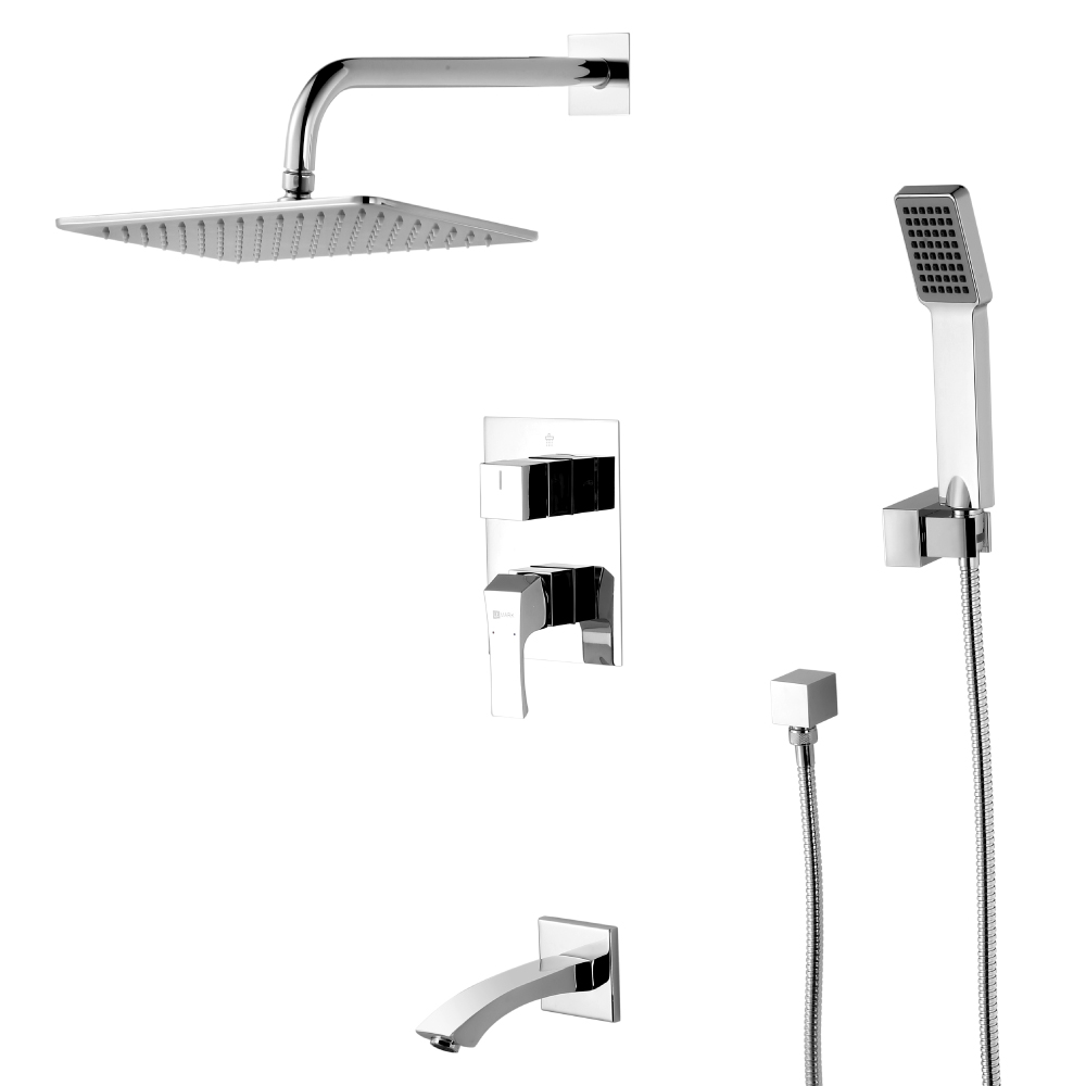 

Встраиваемый смеситель с изливом, верхним и ручным душем Lemark Unit LM4522C