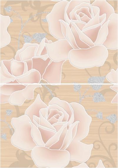 

Керамическая плитка Cersanit Miranda Flora Панно розы (MW2M452DT) 50x35
