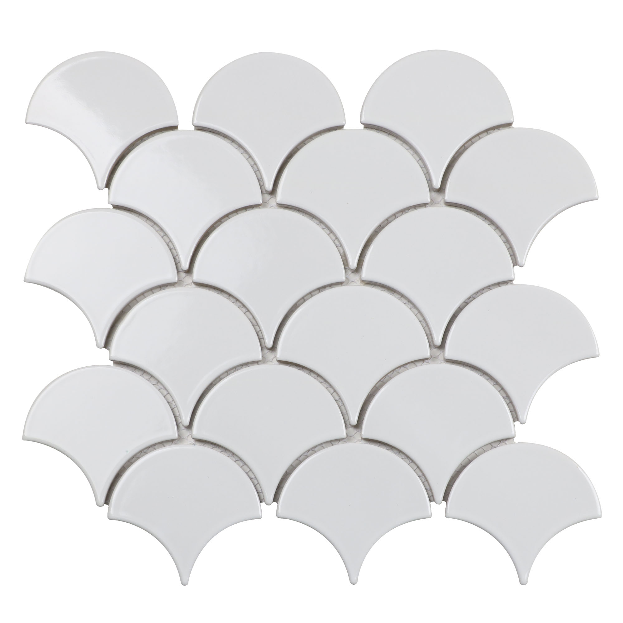 

Керамическая Мозаика Starmosaic Fan Shape White Glossy (BF1911) 29,3х27,4х6