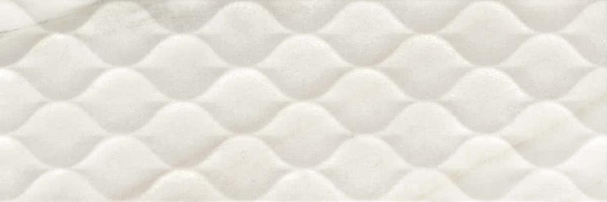 

Керамическая плитка Imola Genus GNS2 27W RM White Wave Настенная 25x75