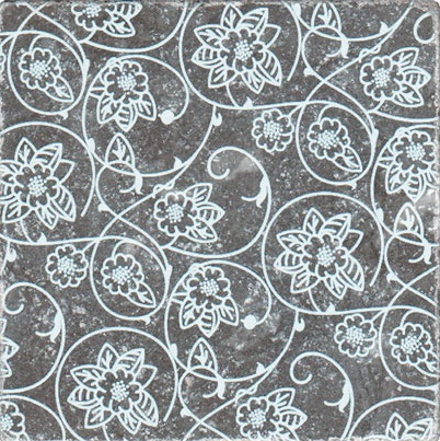 

Плитка Мрамор Stone4Home Marble Black Motif №6 декор 10х10