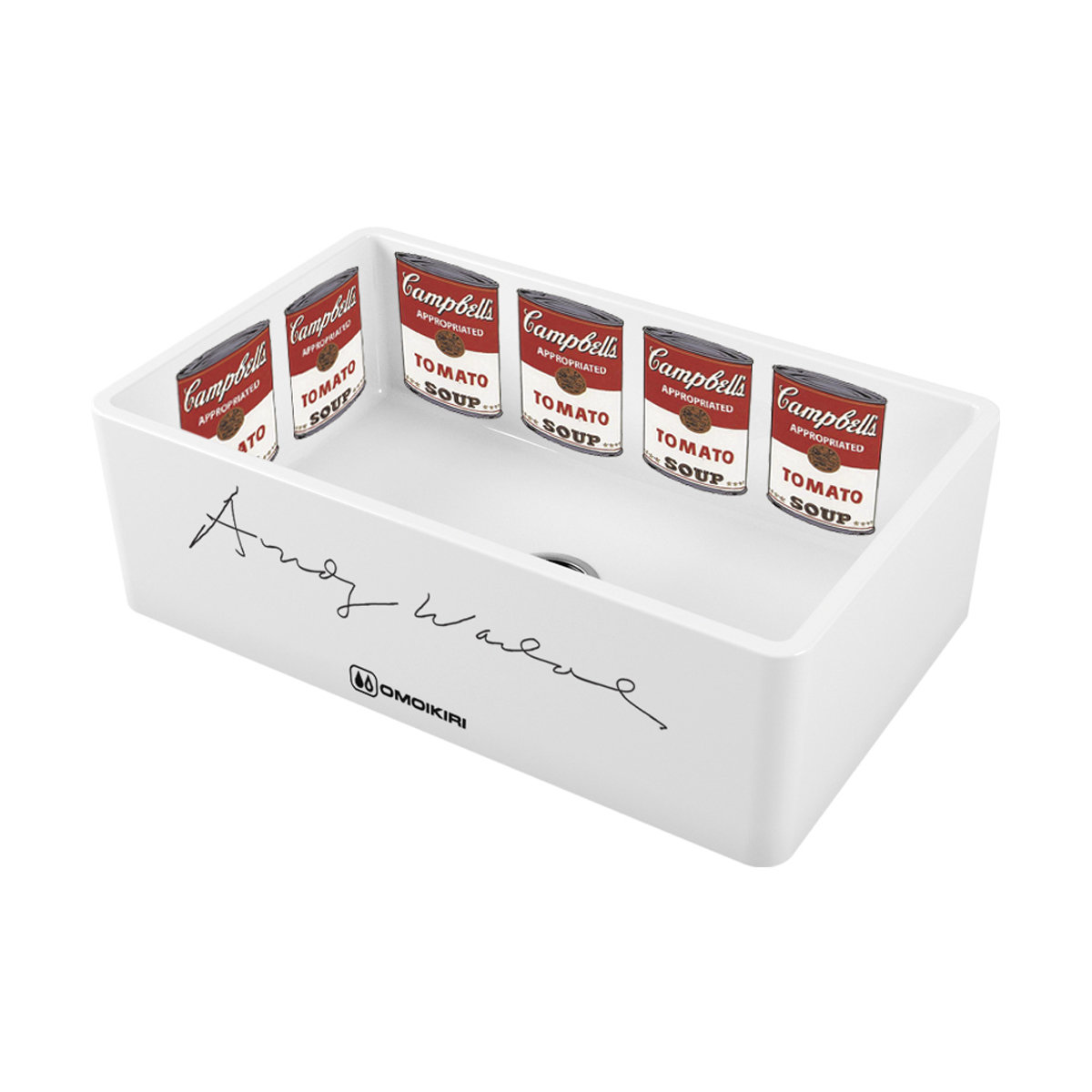 Мойка для кухни Omoikiri Mikura Warhol/white 4993025