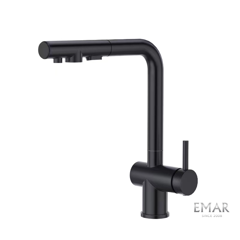 Смеситель для кухни EMAR ЕСВ черный матовый 7020 black