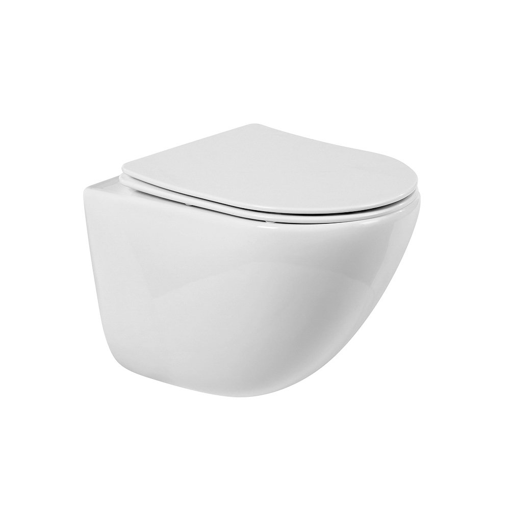 Унитаз подвесной BelBagno Amanda с сиденьем BB051CHR+BB070SC