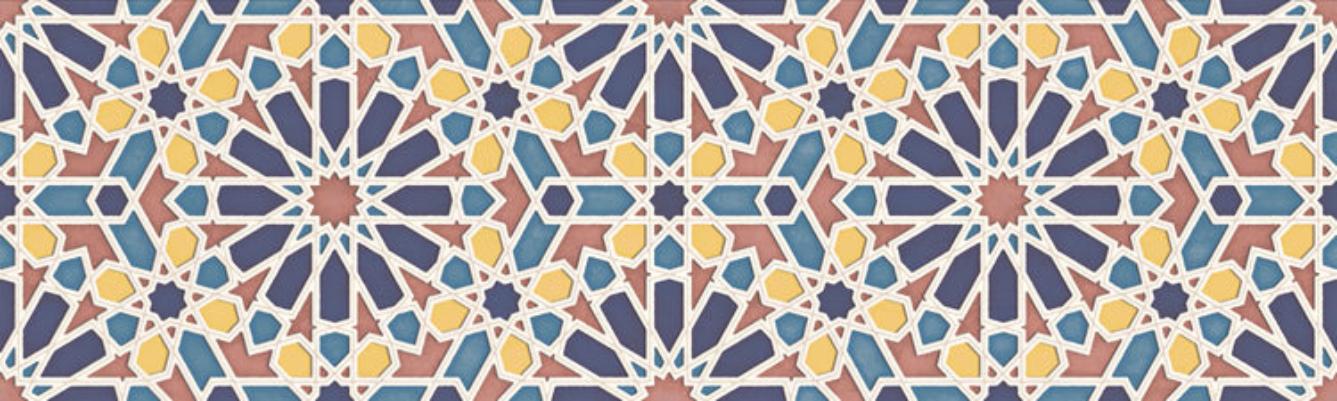 

Керамическая плитка Aparici Alhambra +31568 Blue Mexuar настенная 29,75x99,55