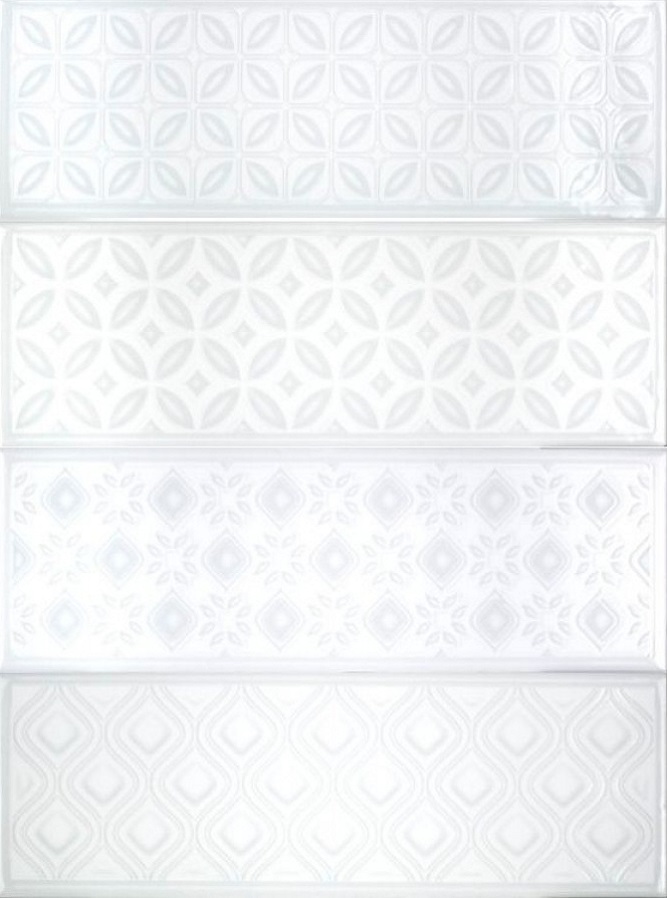 

Керамическая плитка Fabresa Aria Santorini White настенная 10x30