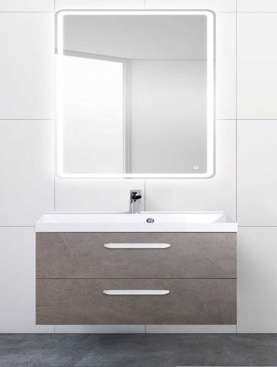 

База под раковину Belbagno AURORA подвесная 100 AURORA-1000-2C-SO-PG Pietra Grigio