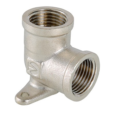 

Valtec Фитинг резьбовой угольник с креплением (Водорозетка) ВВ 1/2"